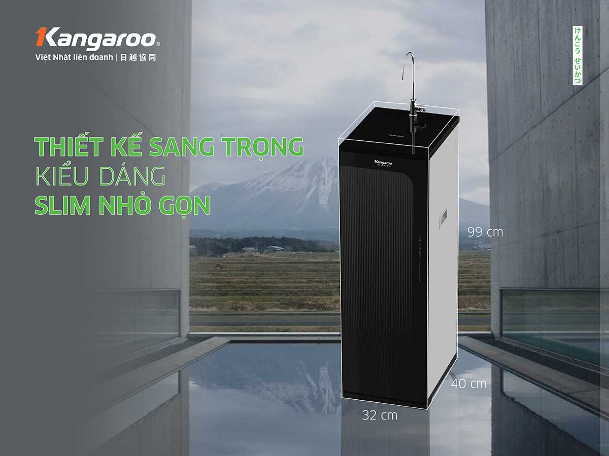 Máy lọc nước Kangaroo Hydrogen KG100HC2 thiết kế sang trọng
